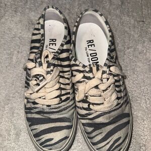 RE/DONE Zebra Print Sneakers